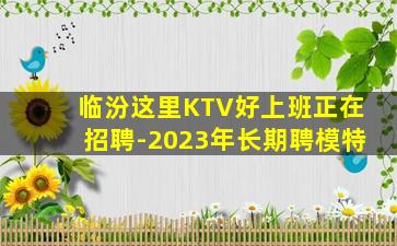 临汾这里KTV好上班正在招聘-2023年长期聘模特